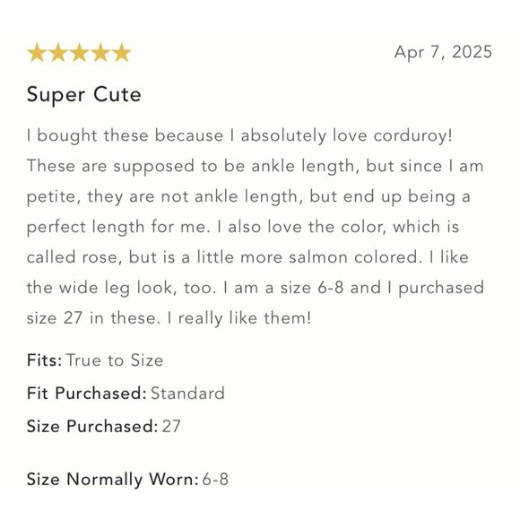 NWT Size 18W - Pilcro The Kenna Heritage barrel jeans Corduroy MOSS (US$ 148) - Picture 6 of 16